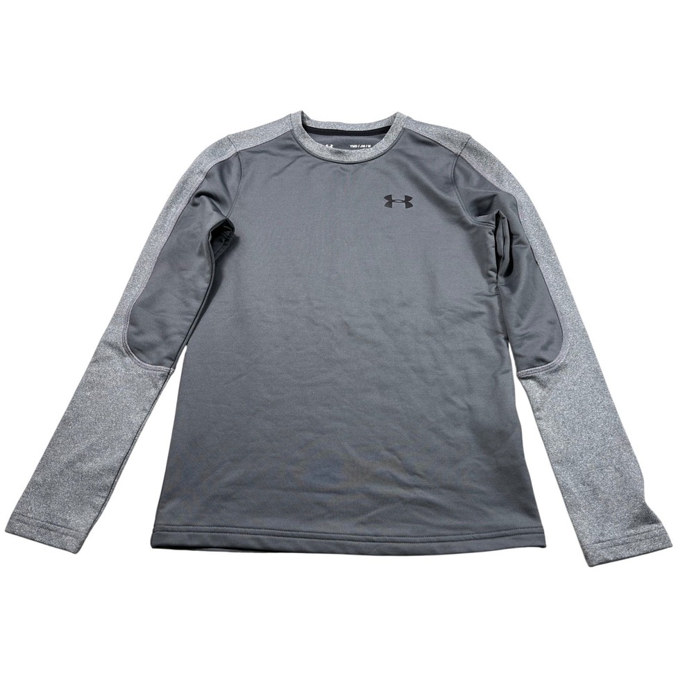 Under Armour Youth Medium ColdGear Compression Long Sleeve Shirt Gray‎ YMD
